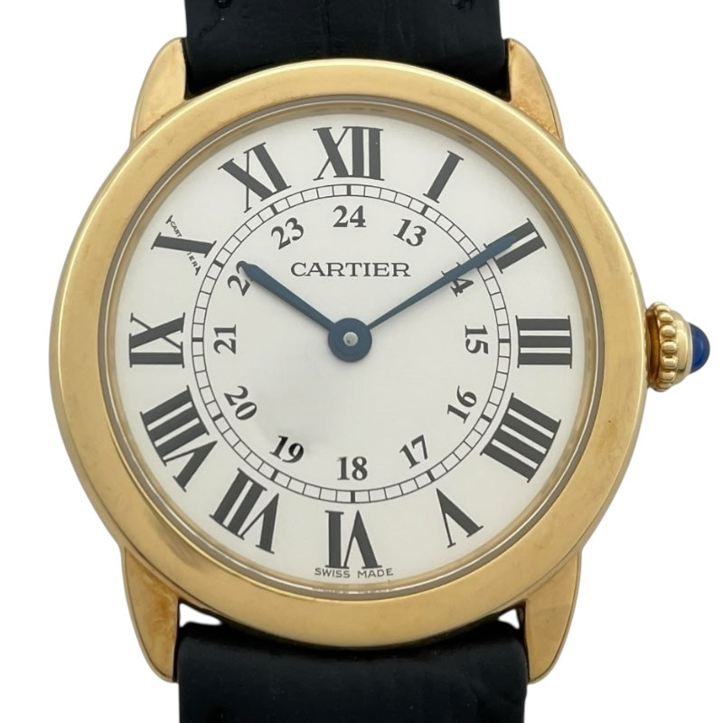 カルティエ Cartier ロンド ソロドゥカルティエ W6700355 ホワイト K18