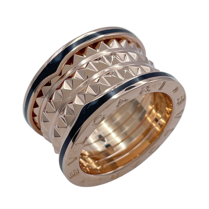 ブルガリ 指輪　リング　ピンクゴールド　レディース BVLGARI ブルガリ B-zero1 ビーゼロワン 2バンド リング ピンク