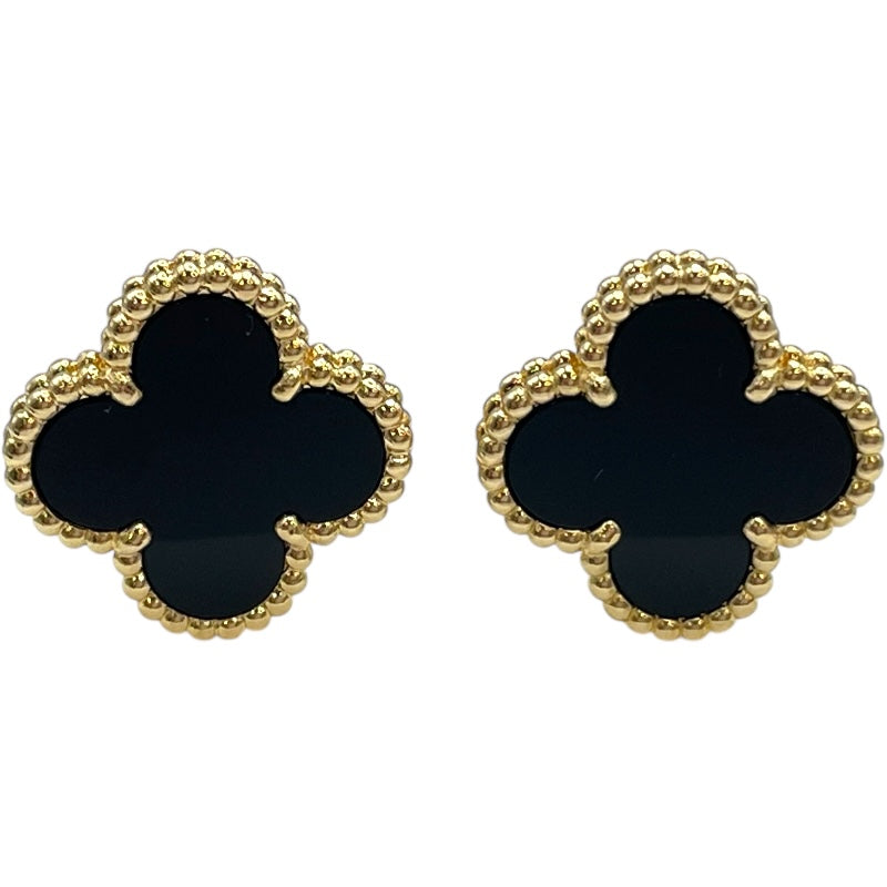 Van Cleef & Arpels ブラック ゴールド ピアス ヴァンクリーフ＆アーペル Van Cleef & Arpels ヴィンテージ