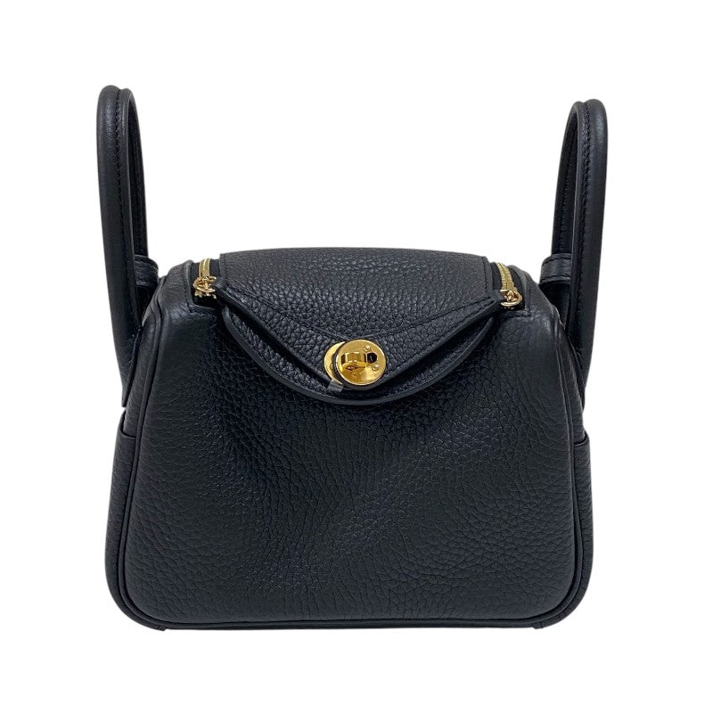 エルメス HERMES リンディミニ W刻印 (2024年製) ブラック ゴールド