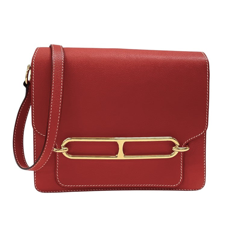 エルメス HERMES ロウリス23 X刻 ルージュトマト ゴールド金具