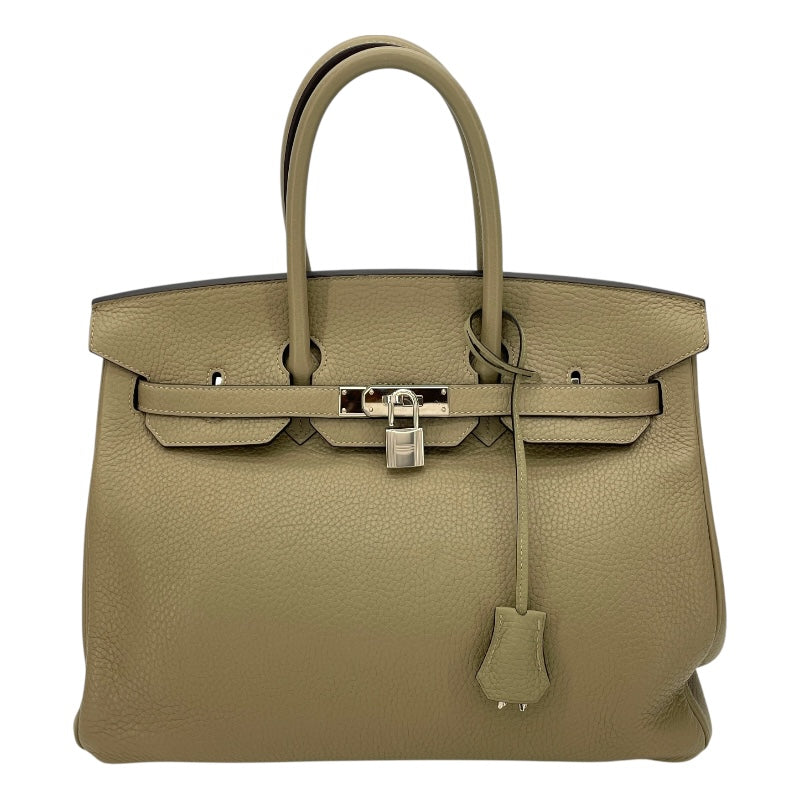 HERMES エルメス  カバ35 ショルダーバッグ  トリヨンクレマンス   ペールグリーン系   トートバッグ □E刻印 【本物保証】 HERMES（エルメス） （新品・未使用品）エルメス カバセリエ 46 トート