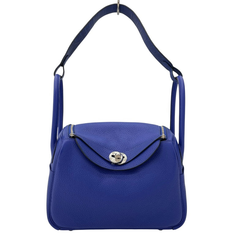 エルメス HERMES リンディ26 タッチ C刻 ブルーエクレトリック SV金具