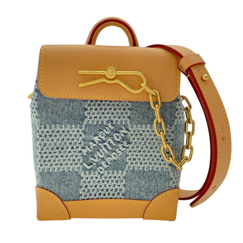 ルイ・ヴィトン LOUIS VUITTON ナノ・スティーマー N40751 ブルー