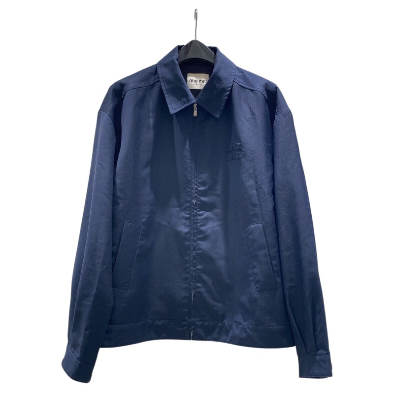 ミュウミュウ miu miu ロゴパッチブルゾンジャケット 2023年 ML1041