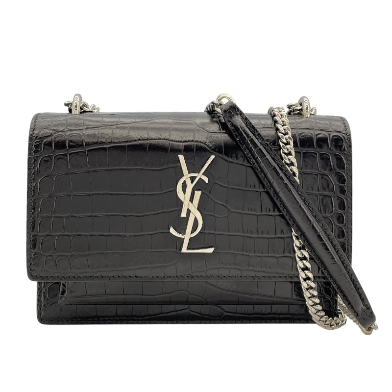 ねこさん専用希少SAINT LAURENT ブラック レザー ウォレットチェーン ねこさん専用希少SAINT LAURENT ブラック レザー ウォレット