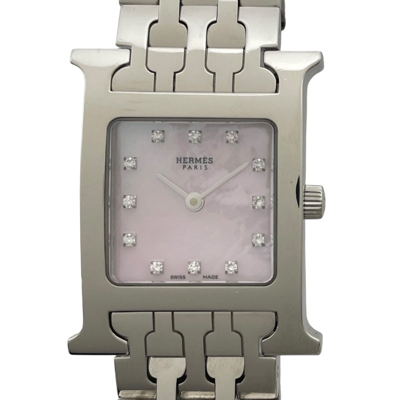 エルメス HERMES Hウォッチ ピンクシェル HH1210 ピンクシェル SS  