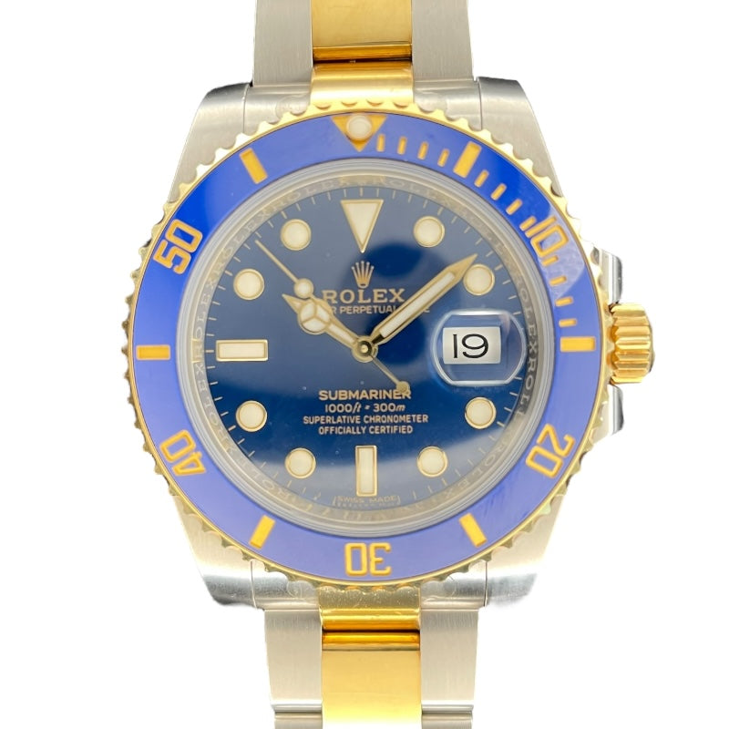 ロレックス ROLEX サブマリーナ・デイト 116613LB ブルー K18YG×SS  