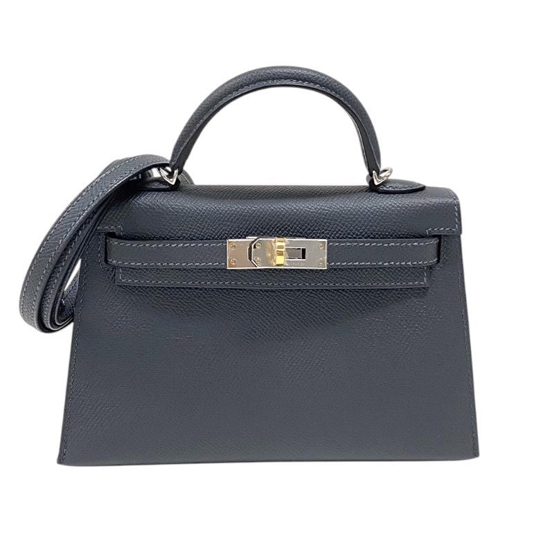 エルメス HERMES ミニケリー2 W刻 グリミスティ シルバー金具×ゴールド