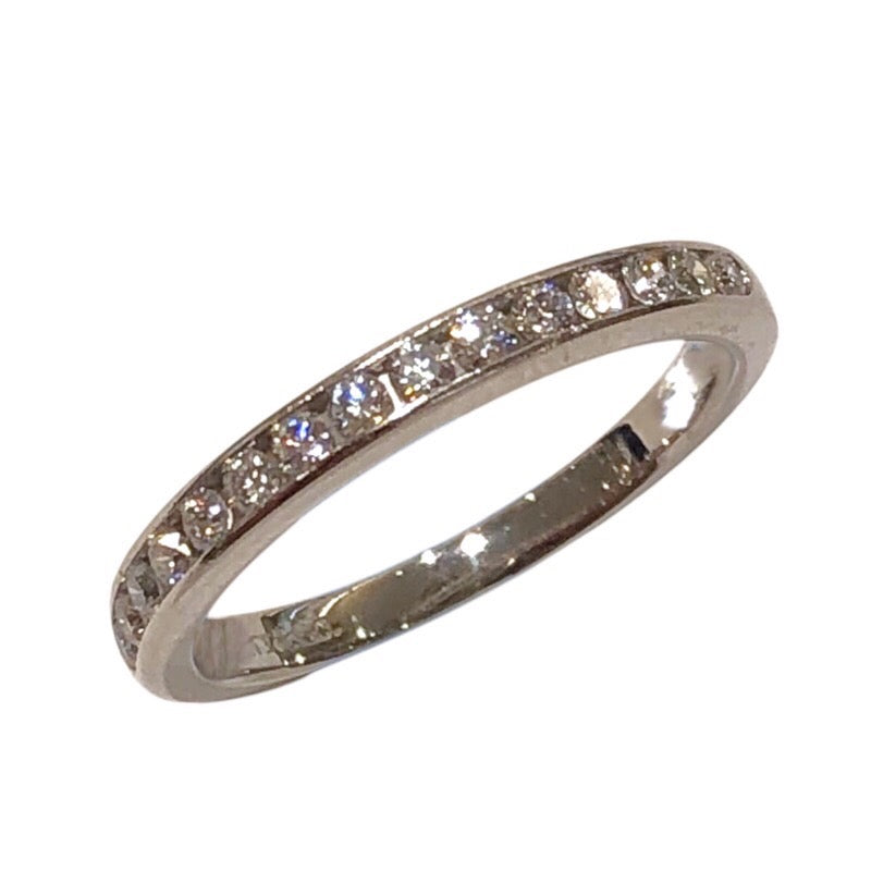 Tiffany & Co. プラチナ950 ハーフエタニティ ティファニー TIFFANY＆CO ハーフエタニティダイヤリング