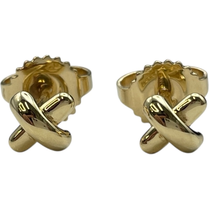 ティファニー TIFFANY＆CO クロスステッチピアス イエローゴールド 759