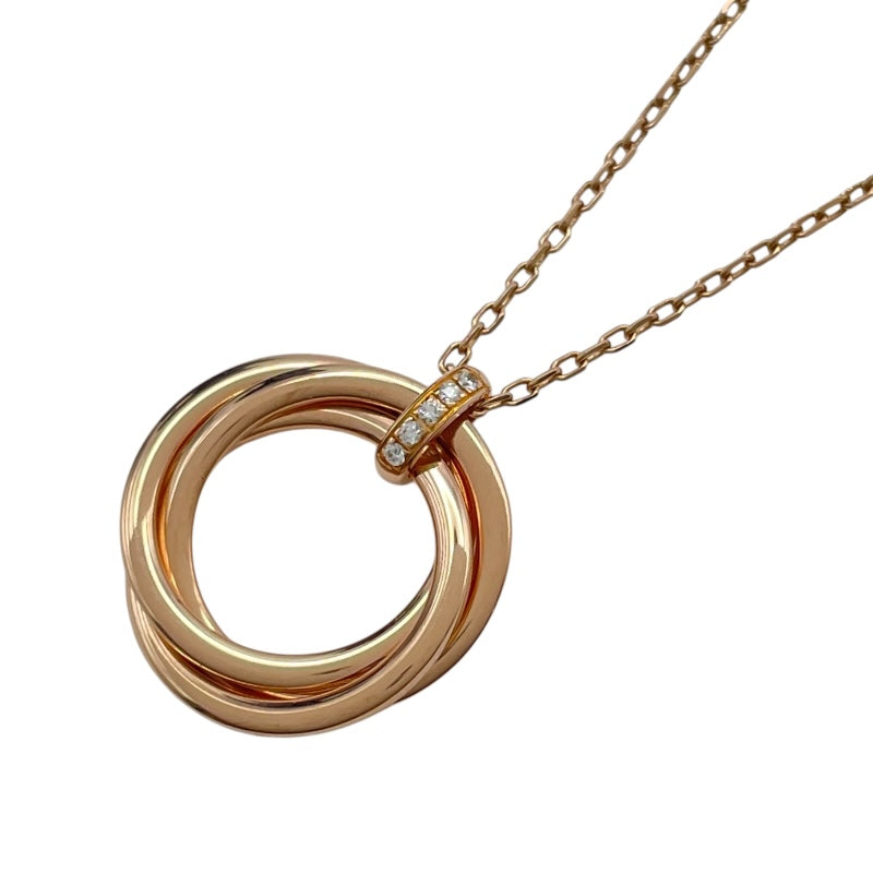 カルティエ Cartier トリニティダイヤネックレス ピンクゴールド 750