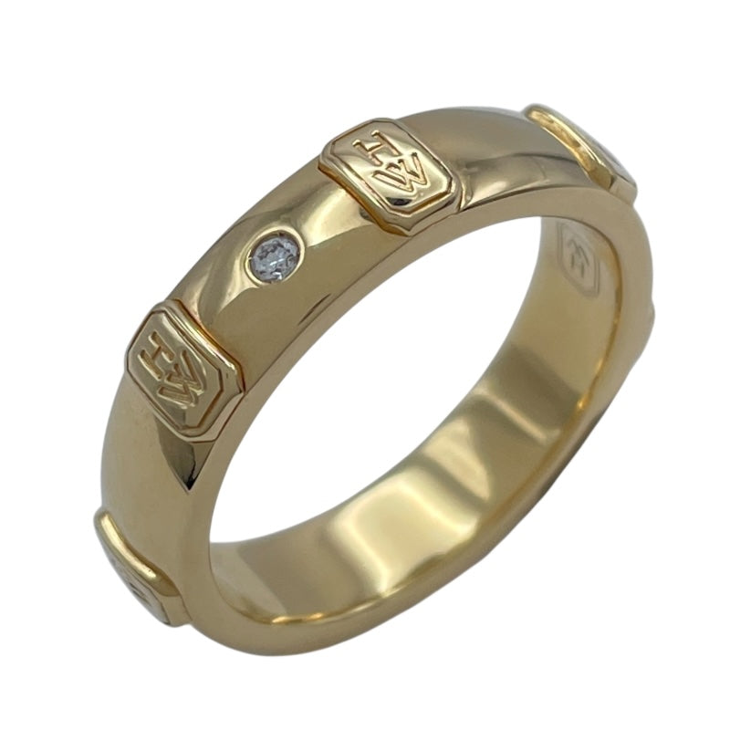 ハリーウィンストン HARRY WINSTON HWロゴバンドリング1PD ゴールド