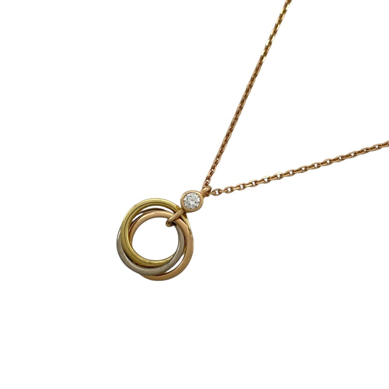 Cartier トリニティネックレス　ペンダントトップ　チェーン社外品 カルティエ Cartier トリニティ ネックレス K18YG/K18WG/K18PG