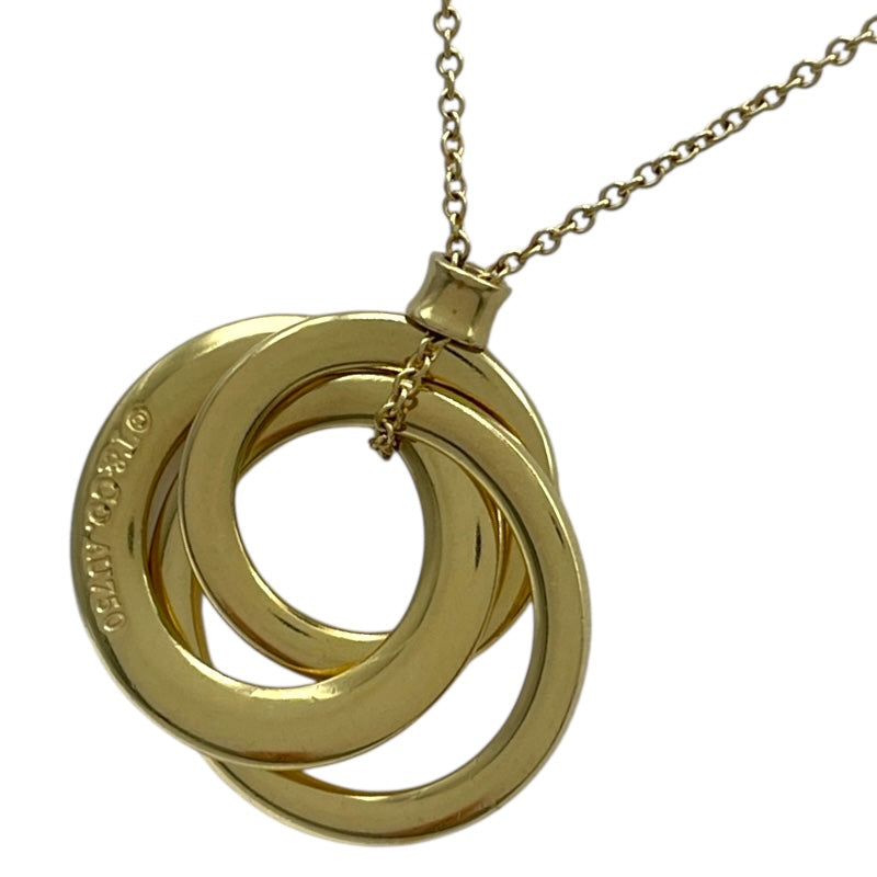 ティファニー TIFFANY＆CO トリプルサークルネックレス ゴールド Au750