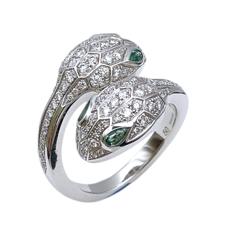 ブルガリ BVLGARI セルペンティセドゥットーリリング K18ホワイト