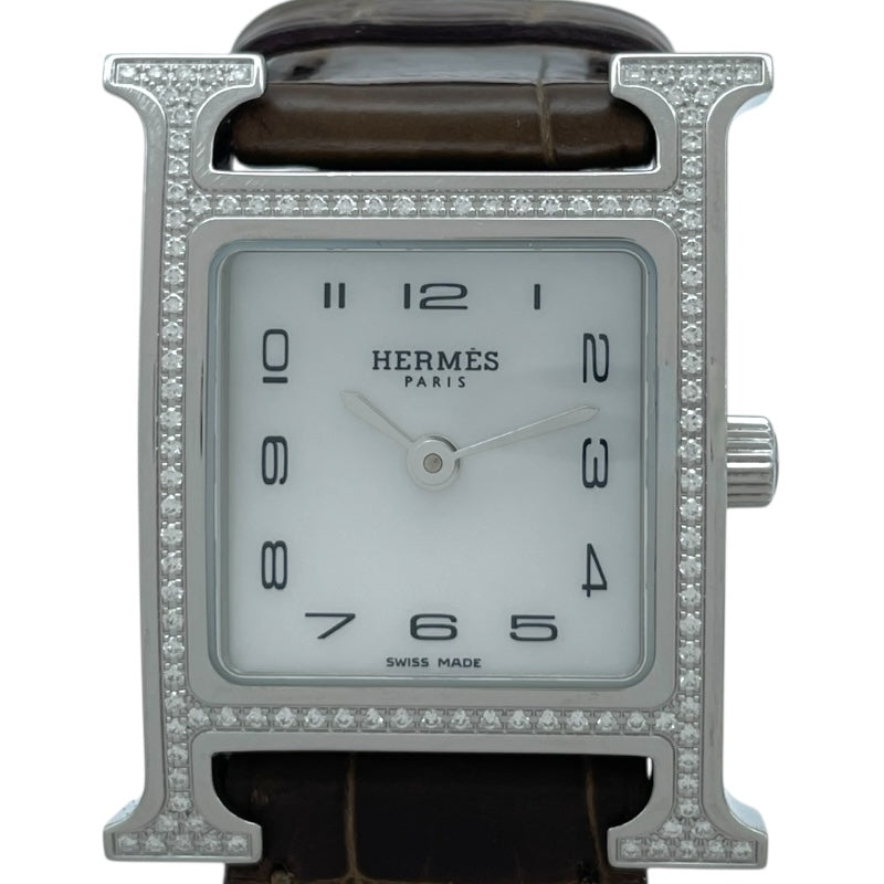 エルメス HERMES Hウォッチ ホワイトシェル HH1.235 ホワイトシェル SS