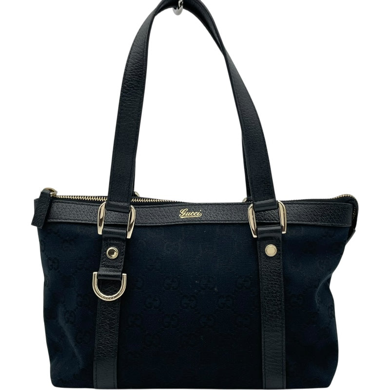 グッチ GUCCI アビー ハンドバッグ 141471 ネイビー GGキャンバス