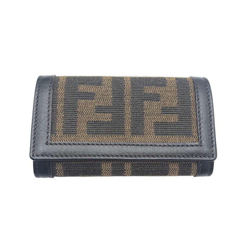 フェンディ FENDI ズッカ6連キーケース 8AP079 キャンバス ユニ