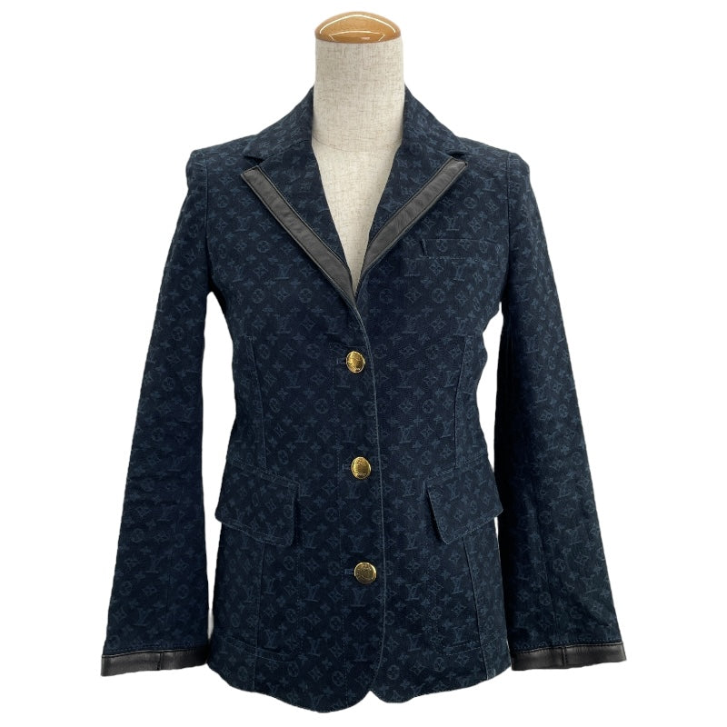 ルイ・ヴィトン LOUIS VUITTON モノグラム総柄ジャケット ネイビー