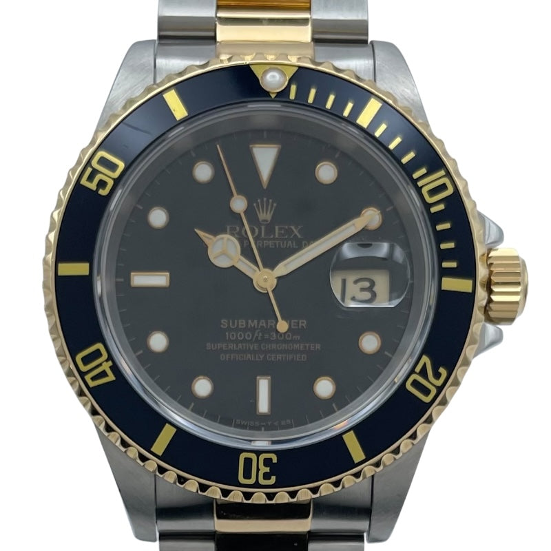 ロレックス ROLEX サブマリーナ 16613 ブラック K18/SS メンズ 腕時計