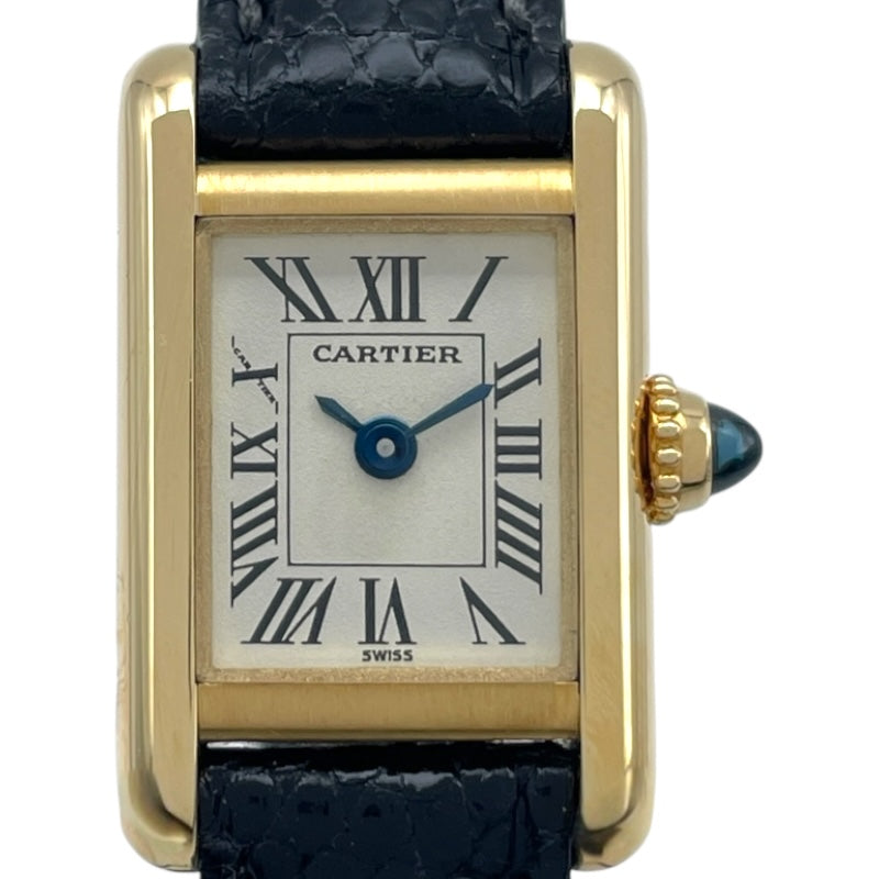 カルティエ Cartier ミニタンク W1501856 シルバー K18YG クオーツ
