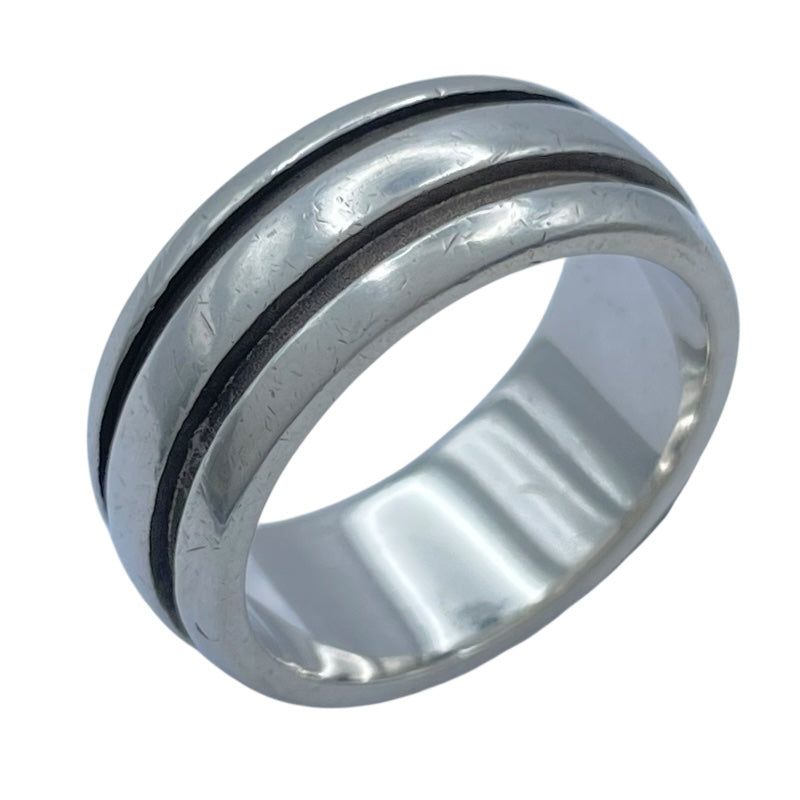 ティファニー TIFFANY＆CO グルーブドダブルラインリング シルバー 925