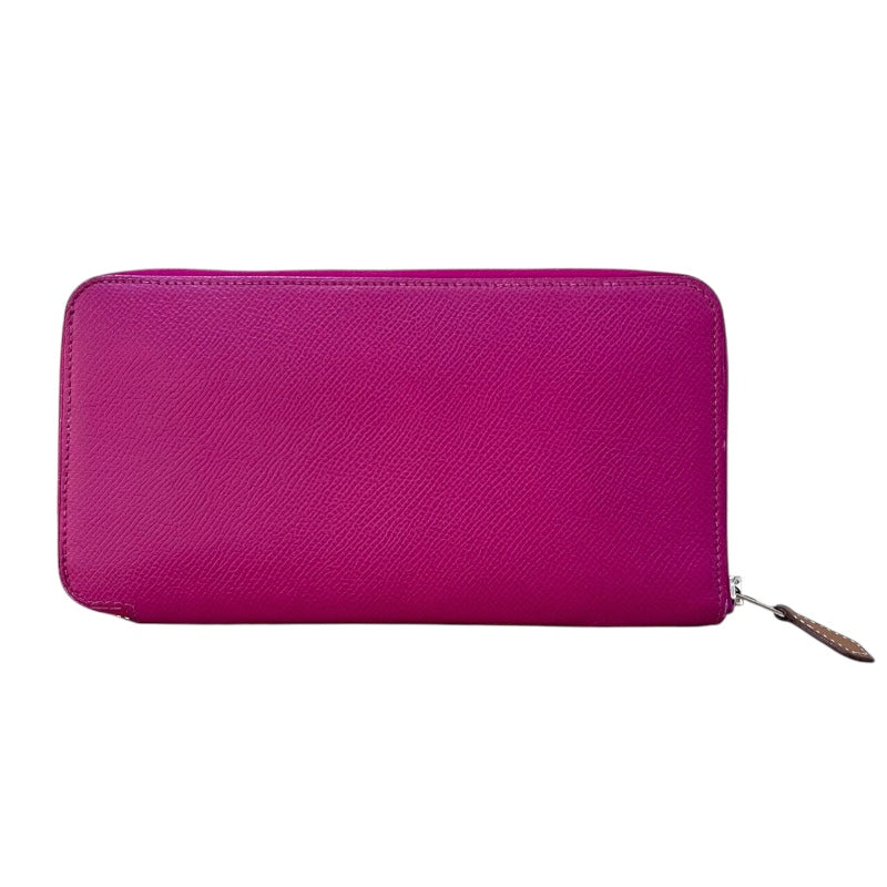 エルメス 長財布 アザップ　シルクイン ローズパープル エルメス HERMES アザップロング シルクイン C刻印 (2018年製) ローズ