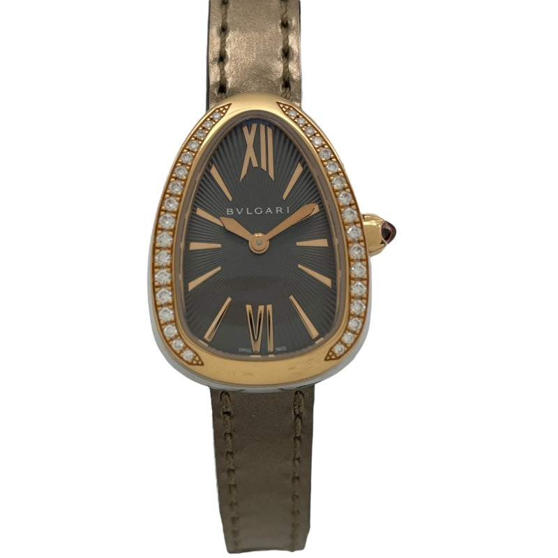 ブルガリ BVLGARI セルペンティ 102968 グレー PG/SS レディース