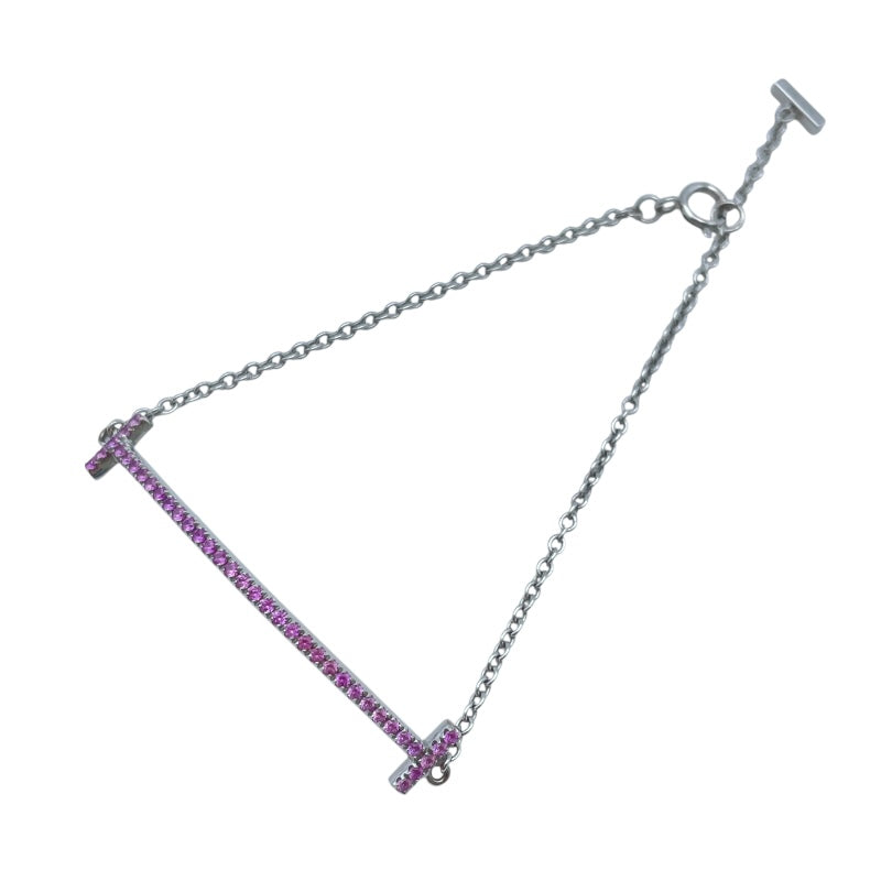 ティファニー TIFFANY＆CO Tスマイルブレスレット ホワイトゴールド