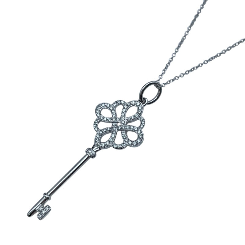 ティファニー TIFFANY＆CO ノットキーネックレス ホワイトゴールド