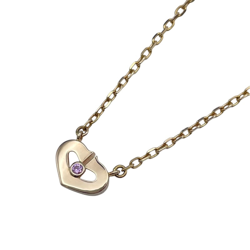 カルティエ Cartier Cハートネックレス ピンクゴールド 750 ピンク