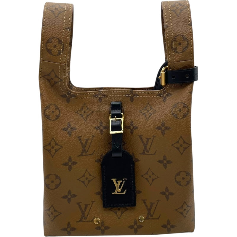 LOUIS VUITTON ルイヴィトン モノグラムリバース アトランティスBB ハンドバッグ ブラウン PVC M46816 ICタイプ ルイ・ヴィトン LOUIS VUITTON アトランティスBB M46816 ブラウン