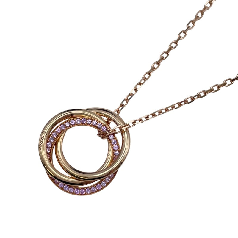 カルティエ Cartier トリニティネックレス ピンクゴールド 750