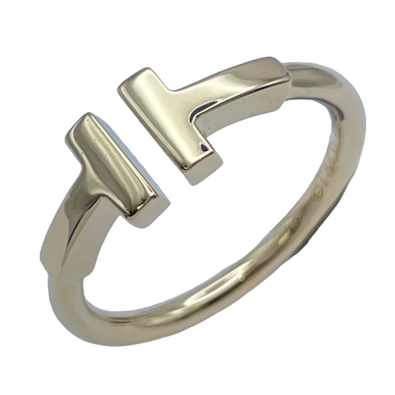 TIFFANY&Co. ティファニー Tワイヤー リング 指輪 Au750 箱有 ティファニー(Tiffany & Co.) Au750 Tワイヤー リング 指輪 約16号