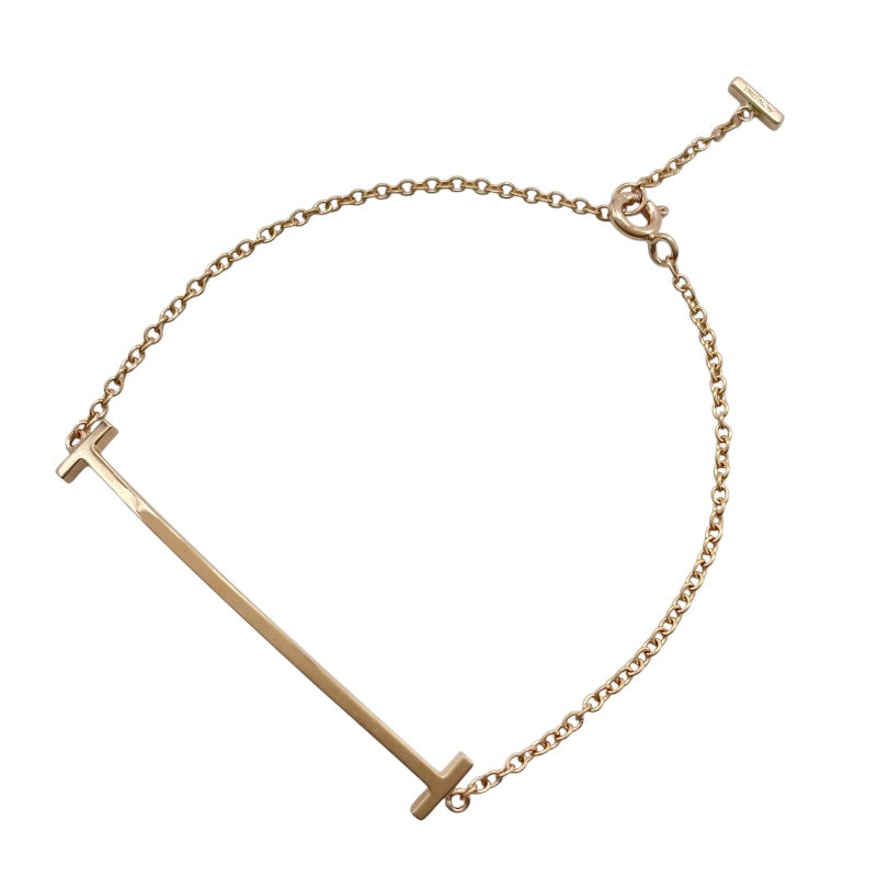 お値下げ！ティファニー　スマイルブレスレット　ピンクゴールド ティファニー TIFFANY＆CO Tスマイルブレスレット ピンクゴールド