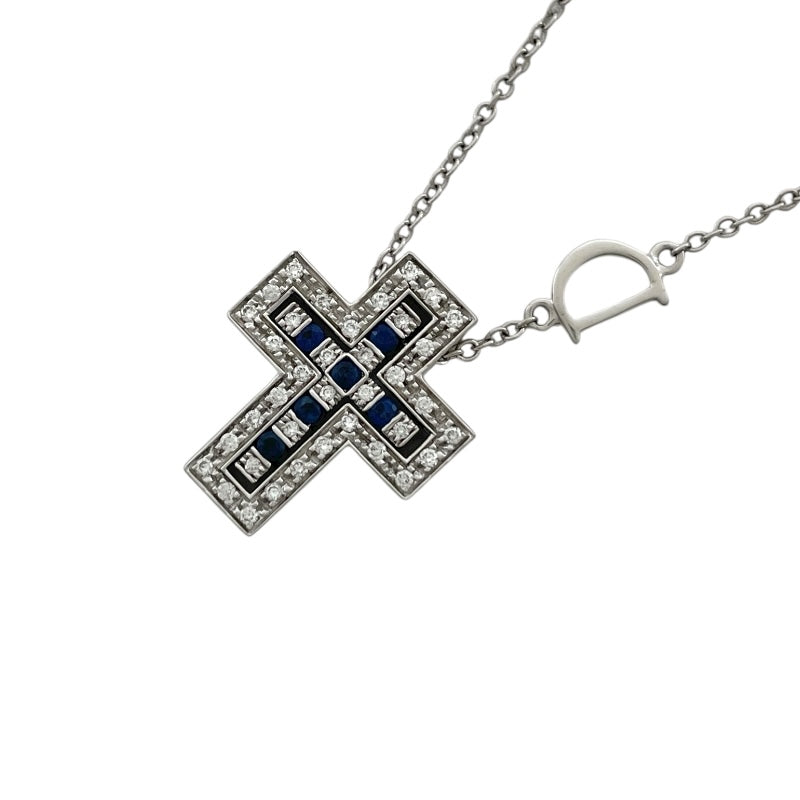DAMIANI ベルエポック ネックレス XXS 750WG K18WG ホワイトゴールド ダイヤモンド ルビー 約4.6g ダミアーニ DAMIANI ベルエポックダイヤネックレスXXS ホワイト