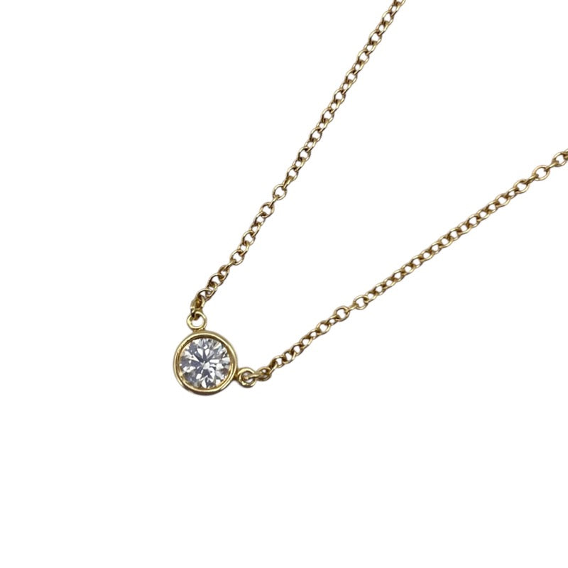 ティファニー TIFFANY＆CO バイザヤード ネックレス K18YG D0.20ct  