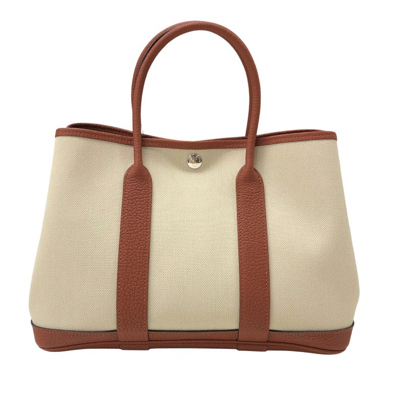 エルメス HERMES ガーデンパーティTPM Z刻 ベージュ/キュイーブル