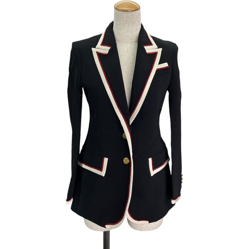 グッチ GUCCI ブレザージャケット 523859 ブラック レーヨン グッチ GUCCI ブレザージャケット 523859 ブラック レーヨン