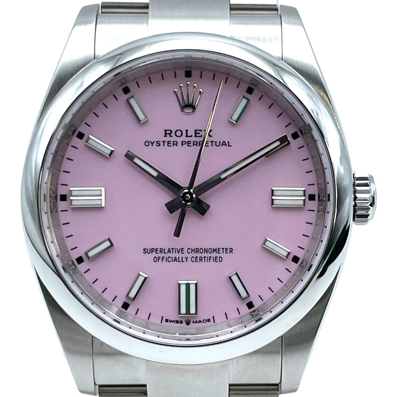 ロレックス ROLEX オイスターパーペチュアル36 キャンディピンク