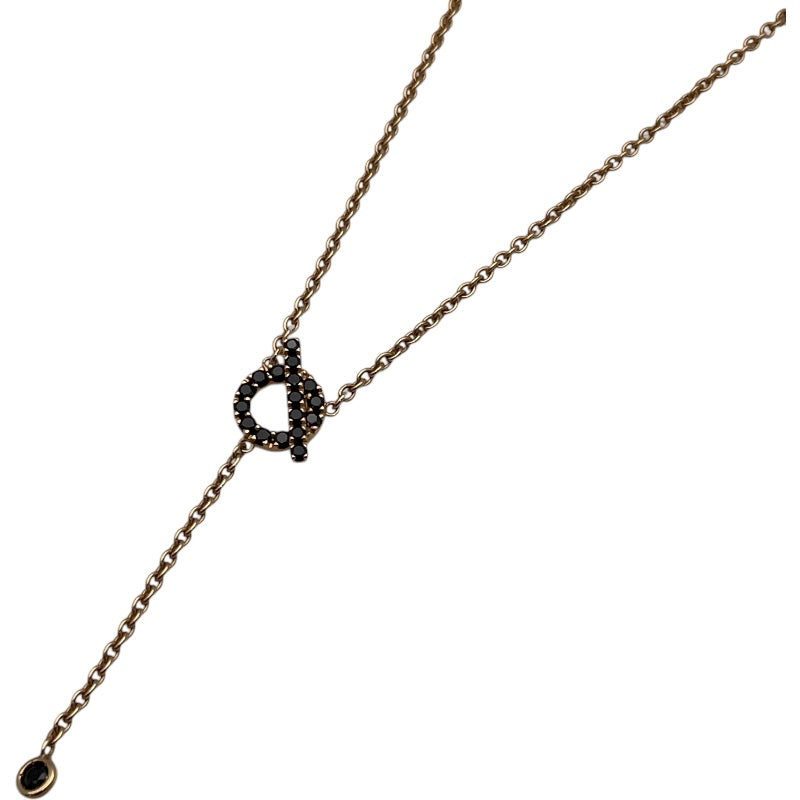 エルメス HERMES フィネスラリアットネックレス ピンクゴールド Au750 