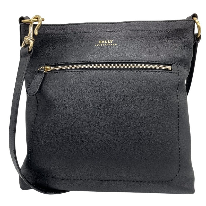 BALLY バリー【美品】2WAY レザー ダレスバッグ ショルダーバッグ バリー BALLY ショルダーバッグ ブラック×GD金具 レザー レディース