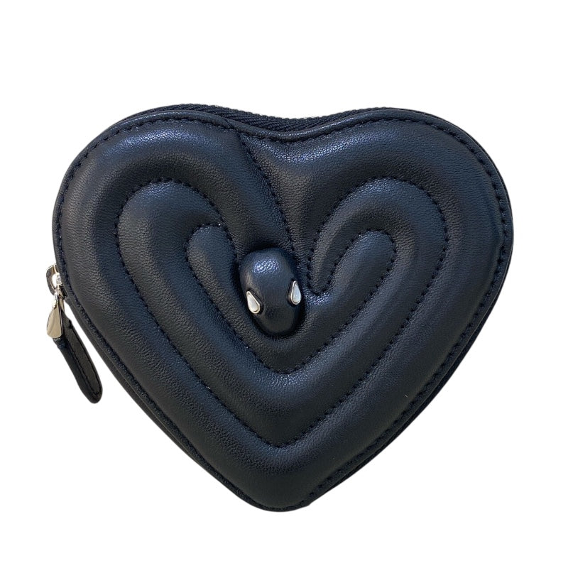 ブルガリ BVLGARI ハートコインパース AMBUSH ブラック レザー ユニ