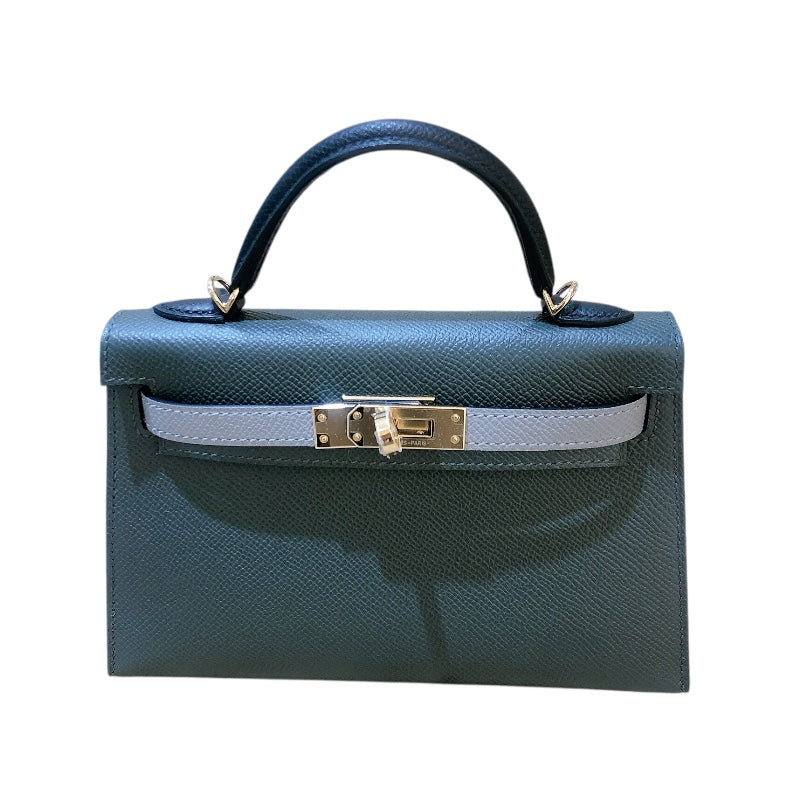 エルメス HERMES ミニケリー2 トリコロール B刻 ヴェールマングローブ