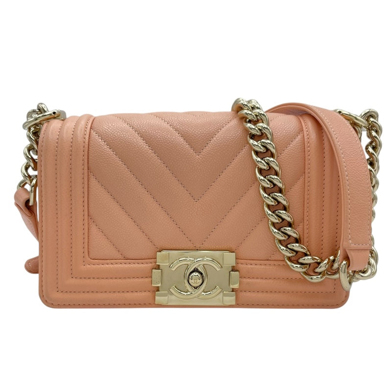 シャネル CHANEL ボーイシャネル20 A67085 サーモンピンク GD金具