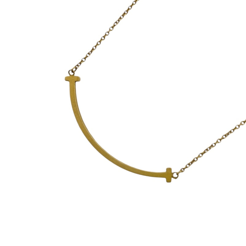 TIFFANY&Co. ティファニー AU750 Tスマイル ネックレス ティファニー TIFFANY＆CO Tスマイル ネックレスミニ ゴールド Au750