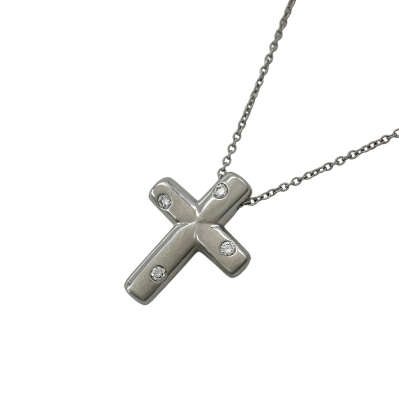 ティファニー TIFFANY＆CO ドッツクロスネックレス プラチナ Pt950