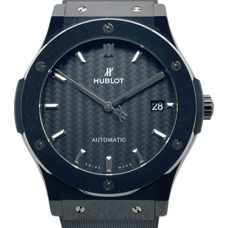 Hublot 511.CM.1771.RX 自動巻き ブラック ウブロ HUBLOT クラシックフュージョン ブラックマジック 511.CM.1771