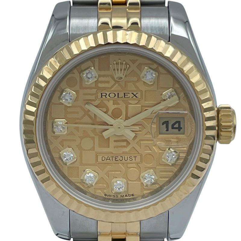 ロレックス ROLEX デイトジャスト ホリコン 179173G ゴールド K18/SS レディース 腕時計 ロレックス ROLEX デイトジャスト ホリコン 179173G ゴールド K18/SS